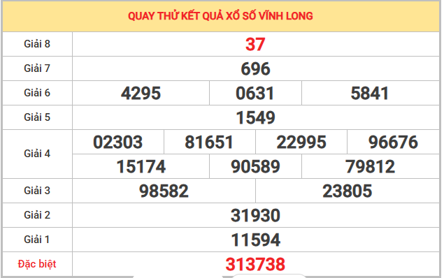 Quay thử xổ số Vĩnh Long 26/12/2025 thứ 6 may mắn